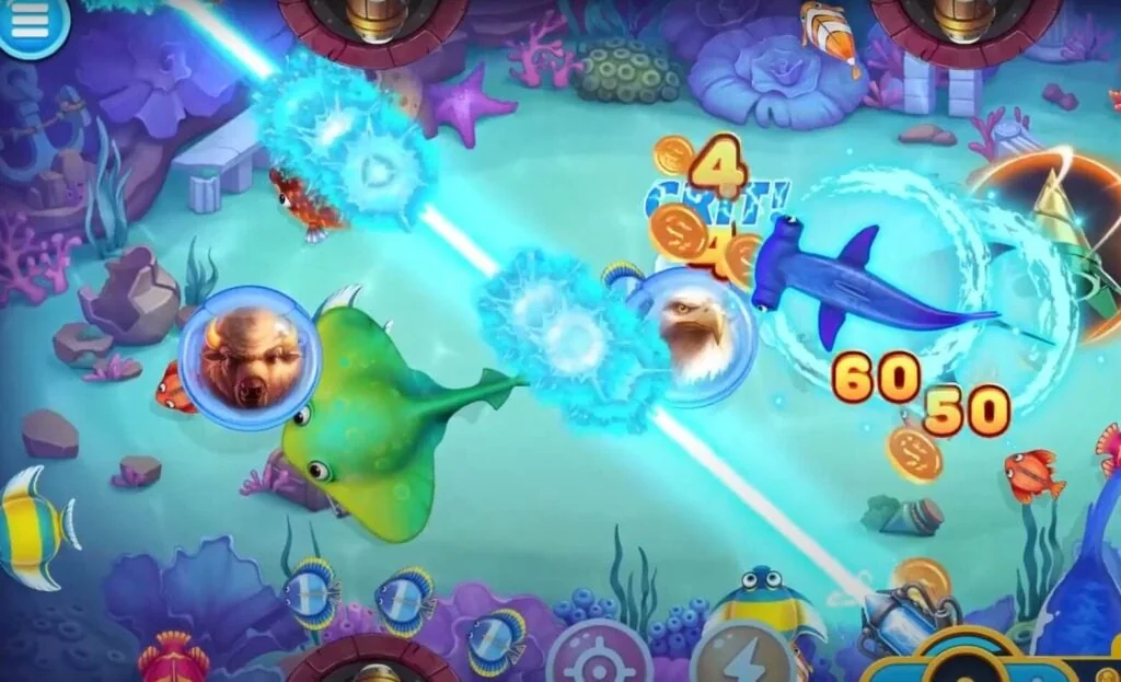Permainan tembak ikan ASIKTOTO pada perangkat mobile dengan target laut